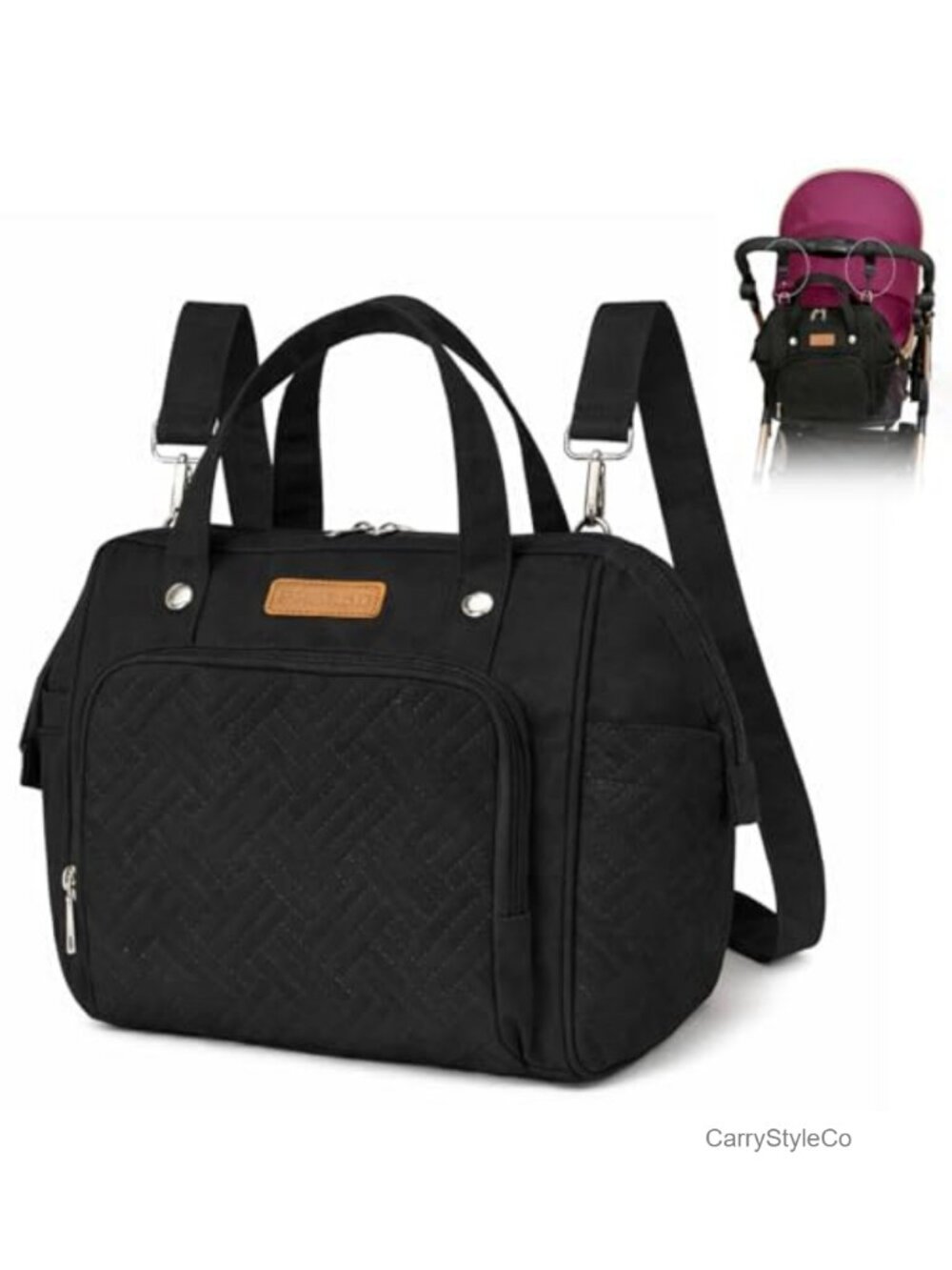 Small Diaper Bag Backpack Convertible Shoulder Bag Crossbody Mini
